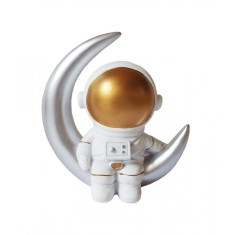 Statueta decorativa, Astronaut pe luna, 6 cm, DY2138-8B