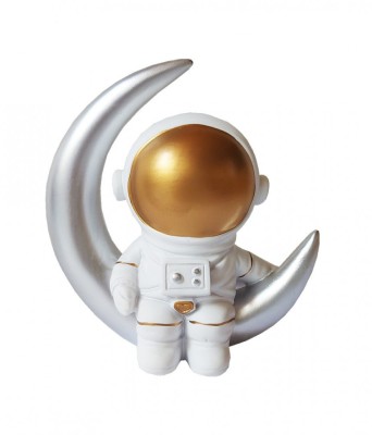 Statueta decorativa, Astronaut pe luna, 12 cm, DY2020-5B foto