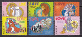 Palau 1996 Disney LOVE MI 997-1002 MNH
