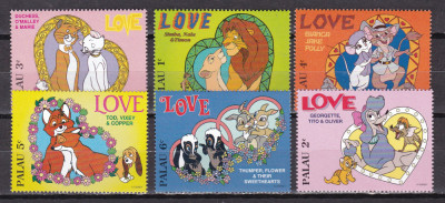 Palau 1996 Disney LOVE MI 997-1002 MNH foto