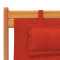 Scaune pliante 2 buc. Material textil rosu - 7