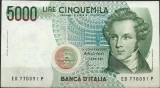!!! ITALIA - 5.000 LIRE 1985 - P 111 c / CEA DIN IMAGINE