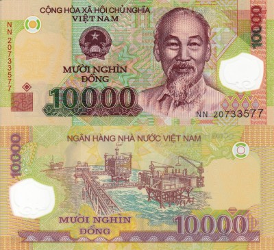 VIETNAM 10.000 dong ND polymer UNC!!! foto