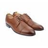 OFERTA MARIMEA 41 -Pantofi barbati office, eleganti, cu siret, din piele naturala, maro coniac, L709CON, Lucas Shoes