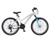 Bicicleta MTB Umit Mirage Lady, 21 viteze, culoare alb/turcoaz, roata 24&quot;, cadru... Cod:52466120007