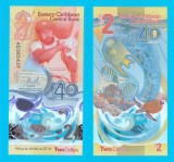 Cumpara ieftin Statele Est Caraibeene (p#61) 2 Dollars 2023 UNC &#039;Bancnota Anului 2023&#039; serie: AD3854xx