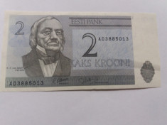 Estonia 2 Krooni 1992-UNC foto