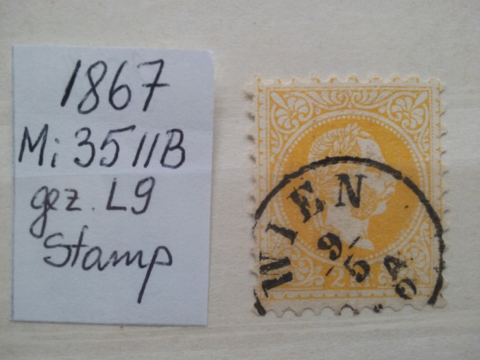 1867- Austria-Mi=35IIB-stamp-Mi=90$