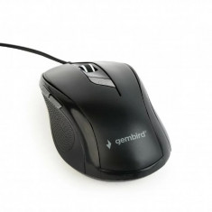 Mouse cu fir GEMBIRD negru MUS-6B-01 foto