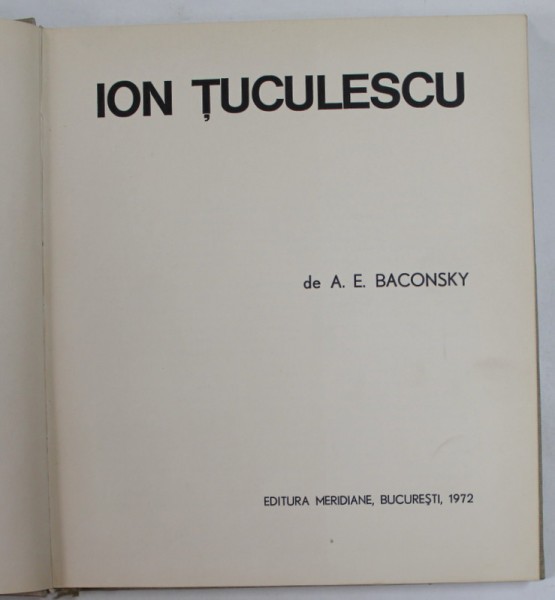 ION TUCULESCU de A.E.BACONSKY , 1972