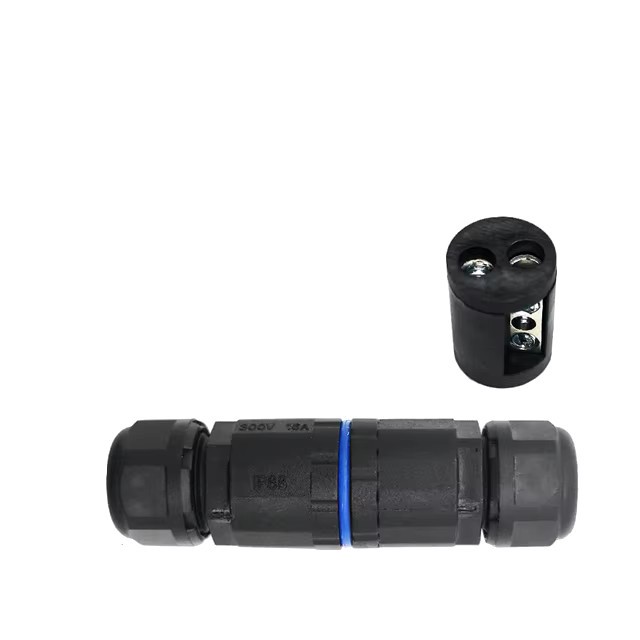 Conector electric impermeabil IP68 KVSF-15, 2 intrări/2 ieșiri