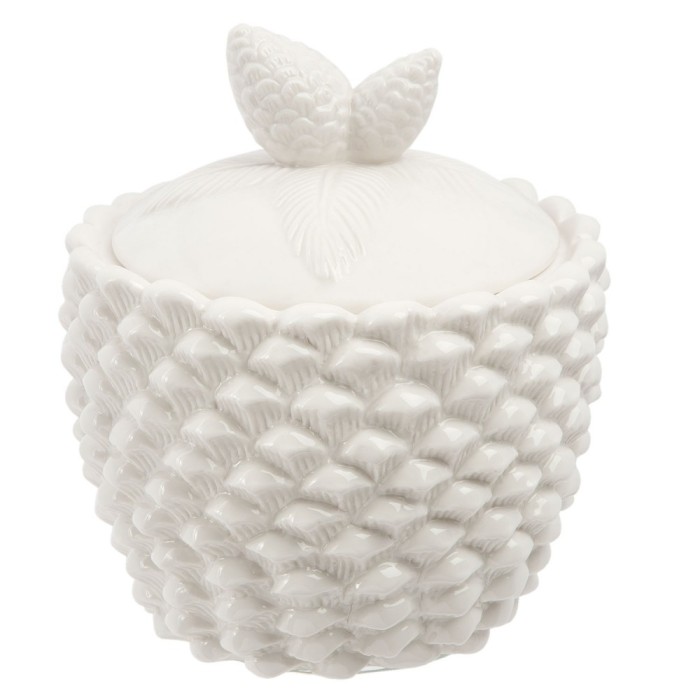 Borcan portelan decorativ condimente alb Conifer à 14*16 cm - 0.85 L Borcan portelan decorativ condimente alb Conifer à 14*16 cm - 0.85 L