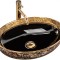 Lavoar pe blat Margot Gold / Black ceramic