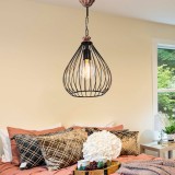 H&auml;ngeleuchte Bracknell E27 Metall Schwarz / Bronzefarben [lux.pro] HausGarden Leisure