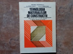 TEHNOLOGIA MATERIALELOR DE CONSTRUCTII - Adriana Dinescu, 1990