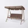 Balansoar Gradina Kingfisher Monte Carlo, 211x167x120cm, 3 Locuri, Sarcina Max. 300kg, Taupe