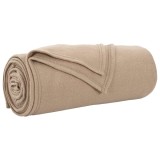 vidaXL Pături de aruncat 6 pcs Culoare Cămilă 270 x 240 cm Molton 42017052