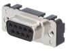 Conector D-Sub Harting 9 Pini Mama Drept THT UNC 4-40