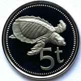 PAPUA NOUA GUINEE 5 TOEA 1977 PROOF, Australia si Oceania, Cupru-Nichel