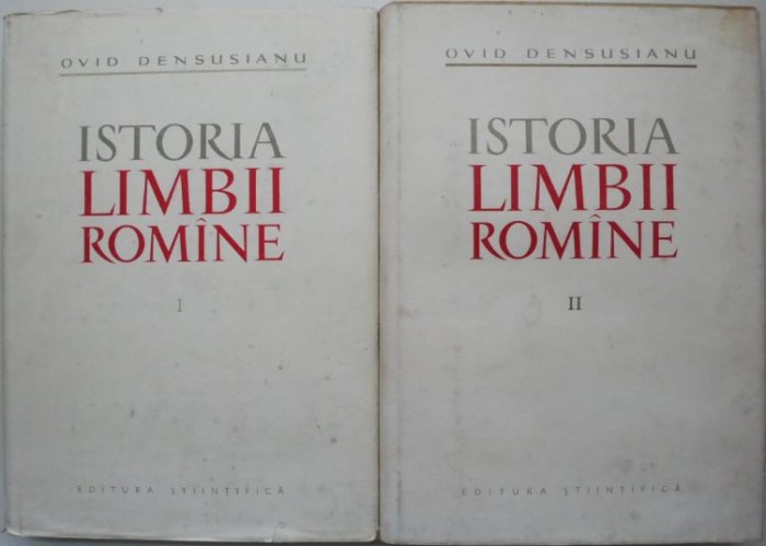 Istoria limbii romane (2 volume) &ndash; Ovid Densusianu