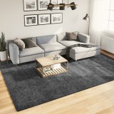 vidaXL Covor &bdquo;OVIEDO&rdquo;, fire scurte, antracit, 240x340 cm