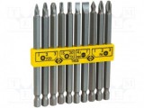 Set terminatii cu surub 1/4&quot; (E 6,3); 10buc; 100mm