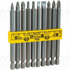 Set terminatii cu surub 1/4" (E 6,3); 10buc; 100mm