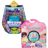 Pachet - Jucarie interactiva Bitzee Magicals + Jucarie Digitala Interactiva, Punirunes, Squishy Bff