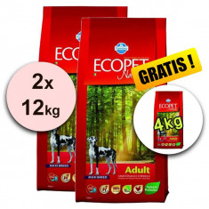 Farmina MO P ECOPET N dog ADULT MAXI 2 x 12 kg + 2 kg GRATUIT.