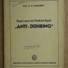A. D. Macarov - Despre opera lui Friedrich Engels ”Anti-Duhring”