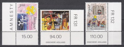 Feroe 1986 - A 25-a aniversare a Amnesty International, MNH foto