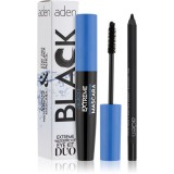 Aden Cosmetics Extreme Waterproof Eye Kit Duo set pentru ochi culoare Black