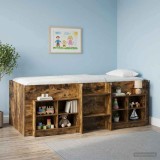 Cumpara ieftin Cadru de Pat Inalt pentru Copii Stejar fumuriu 75 x 190 cm