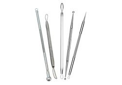 Set 5 ustensile faciale, oțel inoxidabil, sterilizabile foto