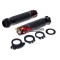 Set mansoane Leoshi 658 Titanium negru cu putin rosu