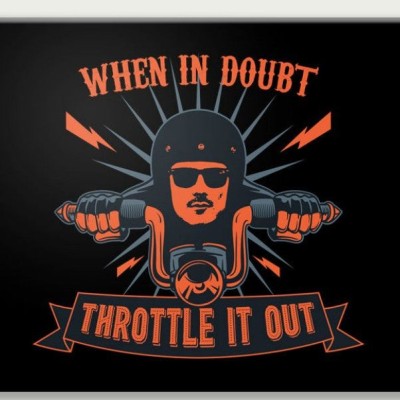 Mousepad Throttle it out 22x18 cm foto