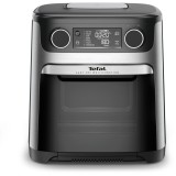 Friteuza cu aer cald Tefal Easy Fry FW556DE0, 1800W, 15L, 9 programe automate, ecran LCD, tehnologia Extra-Crisp, temperatura ajustabila, argintiu &amp;am