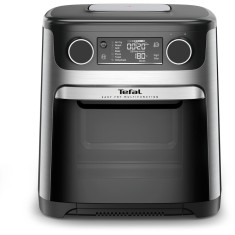 Friteuza cu aer cald Tefal Easy Fry FW556DE0, 1800W, 15L, 9 programe automate, ecran LCD, tehnologia Extra-Crisp, temperatura ajustabila, argintiu &amp;am