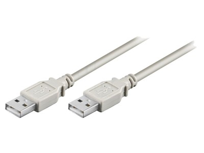 Cablu USB 2.0 A-A, 3m, gri foto