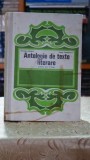 Antologie de texte literare pentru anul II liceu (1973) - Silvestru Boatca