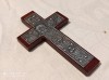 CRUCE CRUCIFIX de perete GUATEMALA ornat SPLENDID de colectie RAR vechi
