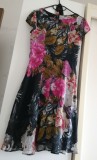 Cumpara ieftin Rochie Wallis Florală, Vaporoasă, Mărimea 38, Made in Romania, Poliester