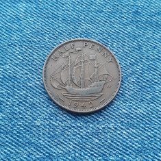 1/2 Half Penny 1942 Anglia Marea Britanie
