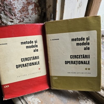 Metode si modele ale cercetarii operationale - A. Kaufmann 2 volume (1+2) foto