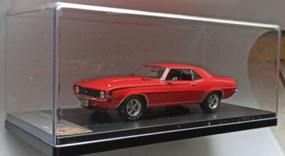 Macheta Chevrolet Camaro SS Coupe 1969 rosu - PremiumX 1/43 Volkswagen foto