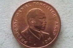 MONEDA 10 CENTI 1995-KENYA foto