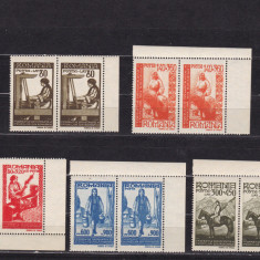 ROMANIA 1946 LP 204 FDFR PERECHE SERII MNH