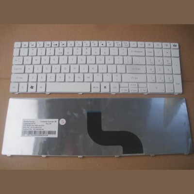 Tastatura laptop noua GATEWAY 15.6&amp;#039;&amp;#039; Packard Bell TM81 TM86 NV50 NEW91 White US foto