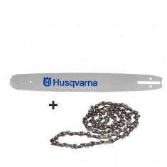 Lama si lant Drujba husqvarna 38 cm 32 dinti foto