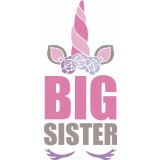 Sticker decorativ, Big sister, Multicolor, 85 cm, 4842ST